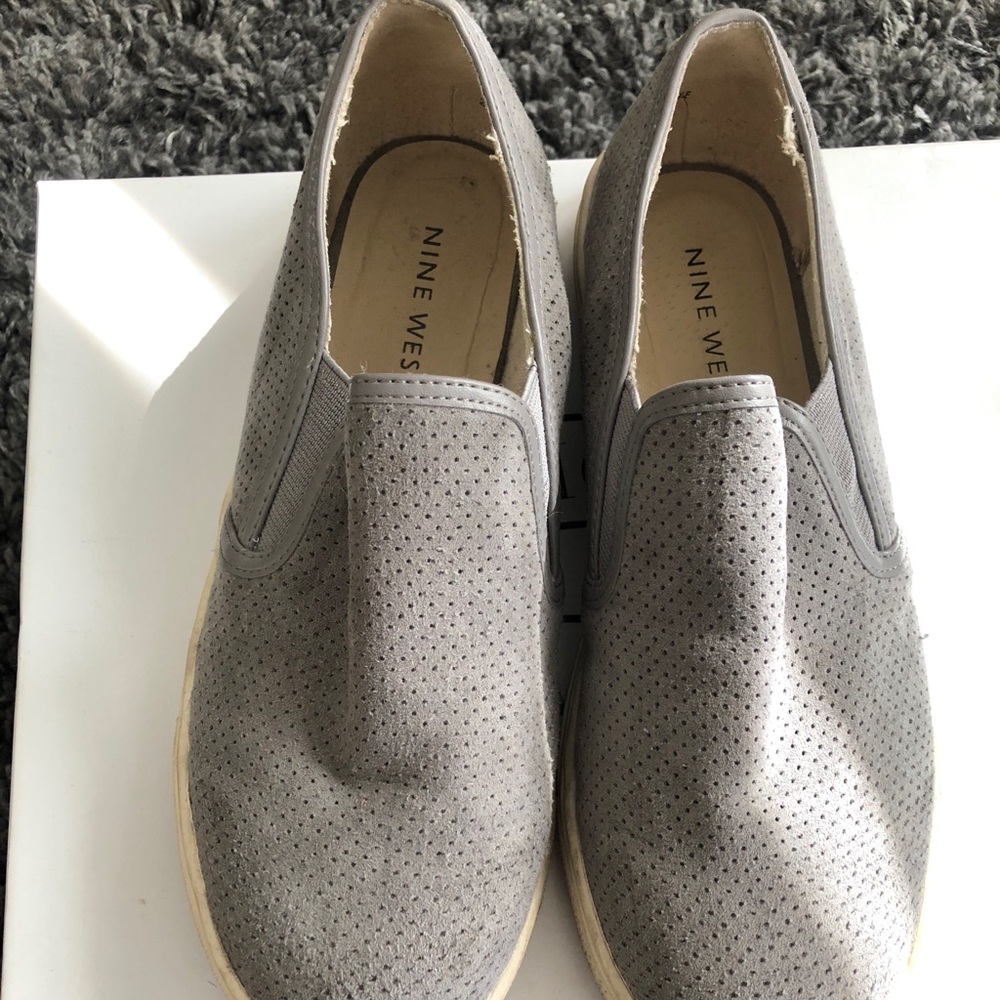 GRAY Nine West slip on sneaker